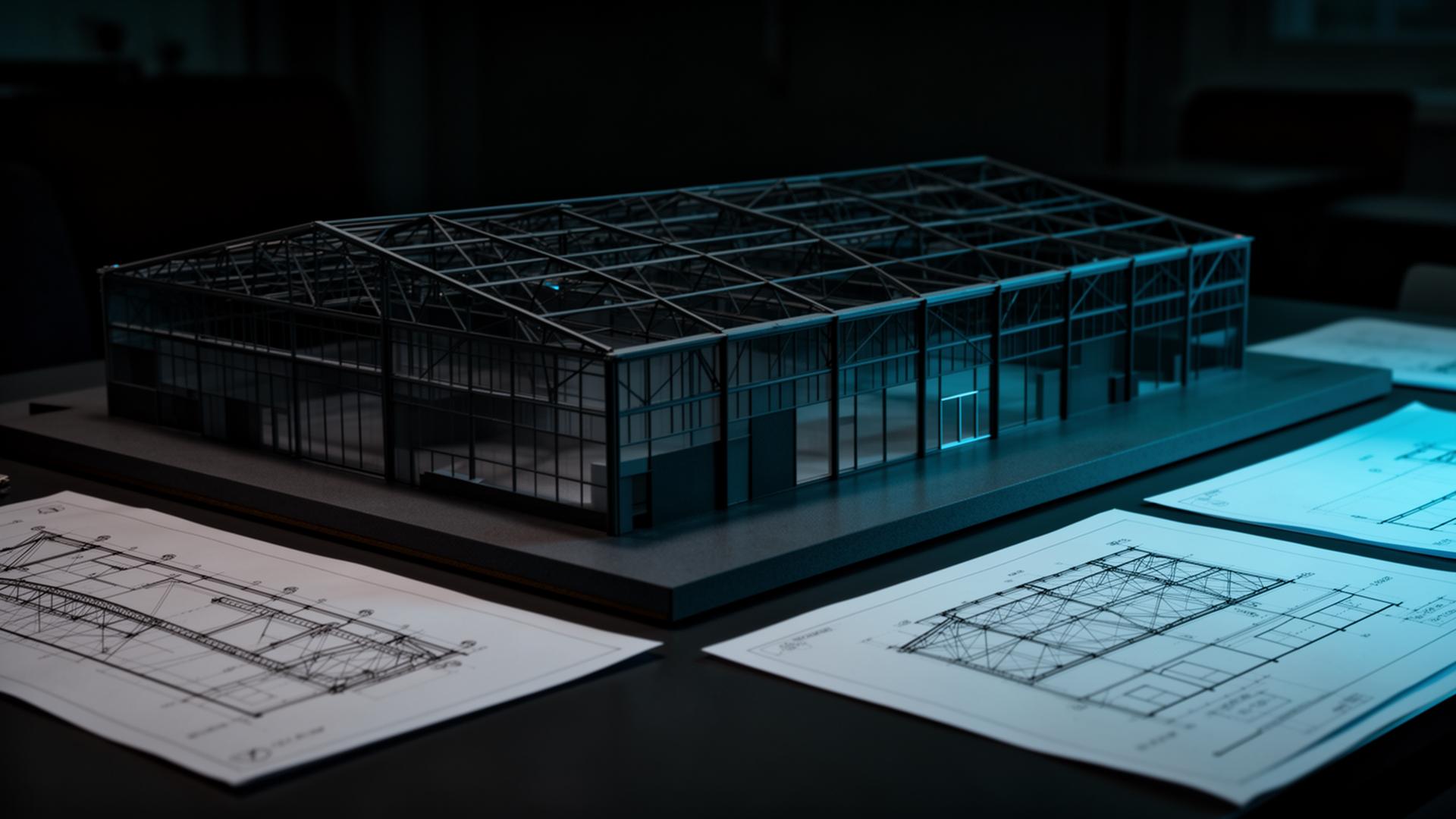 Strefa architekta – makieta hali i dokumentacja techniczna